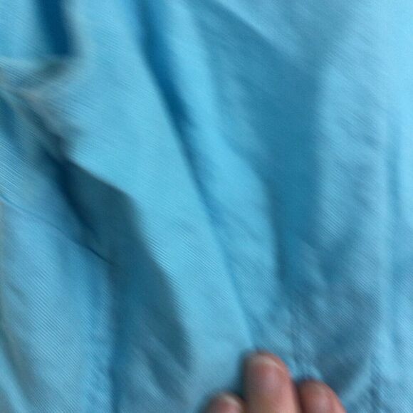 Richard Malcolm Irish Linen Sleeveless Crew Neck Button Up Blouse Top Blue Med - Picture 12 of 12